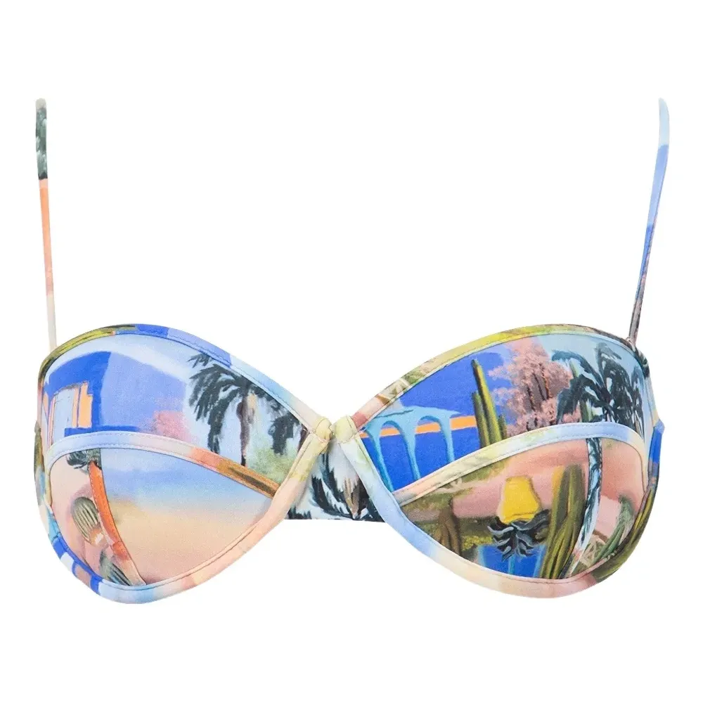 Топ бикини с принтом