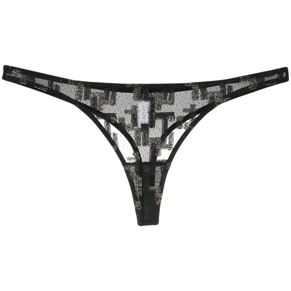 Полупрозрачные трусы-стринги