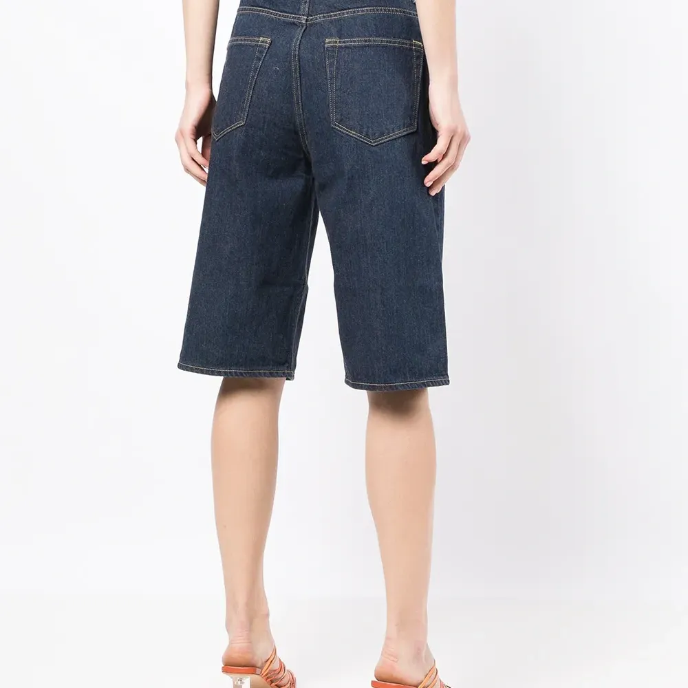 Джинсовые шорты-бермуды The Turquoise с завышенной талией