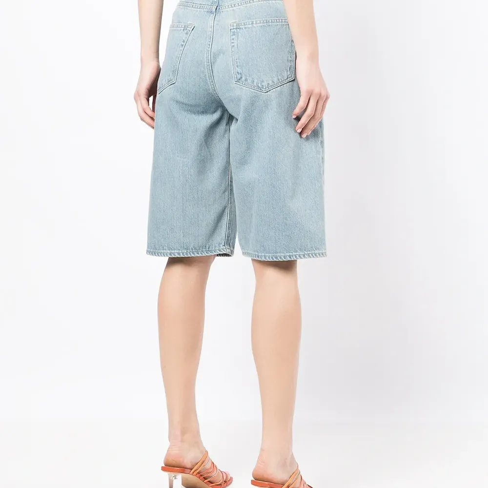 Джинсовые шорты-бермуды The Turquoise с завышенной талией