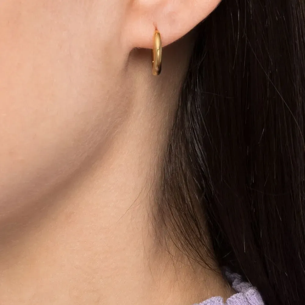 Маленькие серьги-кольца Classic