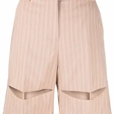 Шорты-бермуды в тонкую полоску