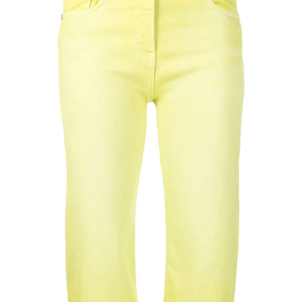 Укороченные брюки средней посадки