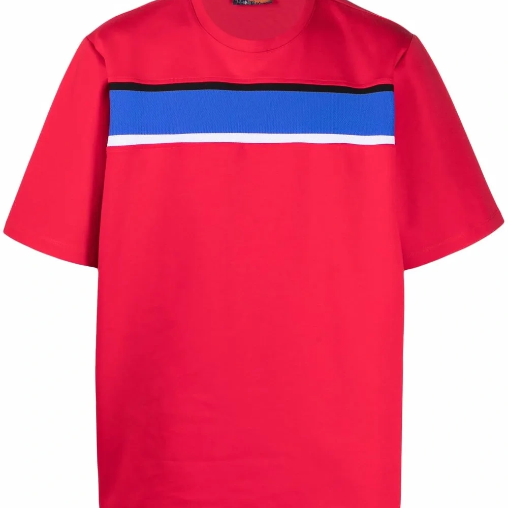 Футболка с контрастной полоской