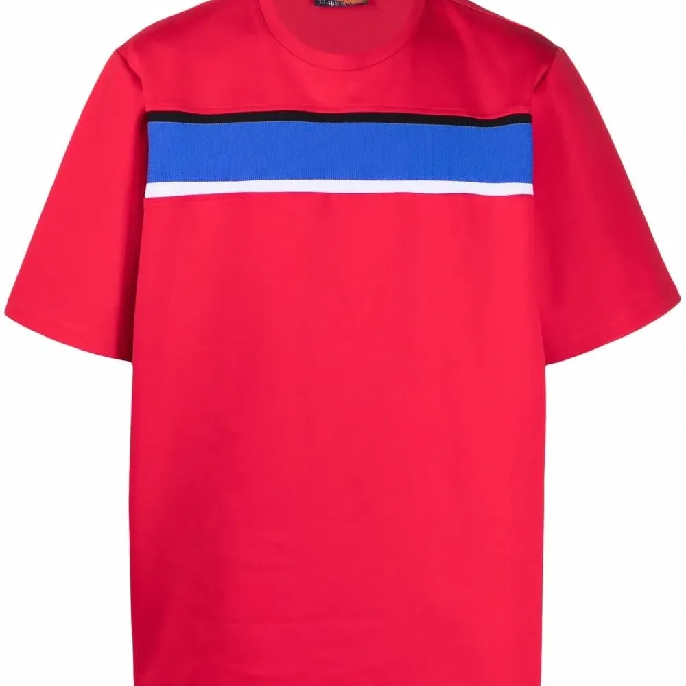 Футболка с контрастной полоской