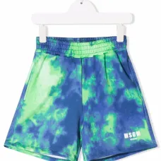 Спортивные шорты с принтом тай-дай