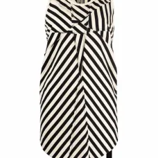 Полосатый топ без рукавов