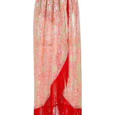 Юбка с запахом и принтом пейсли