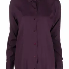 Шелковая рубашка с длинными рукавами Шелковая рубашка с длинными рукавами