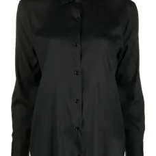 Шелковая рубашка с длинными рукавами Шелковая рубашка с длинными рукавами