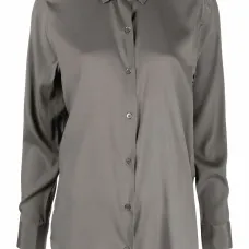 Шелковая рубашка с длинными рукавами Шелковая рубашка с длинными рукавами