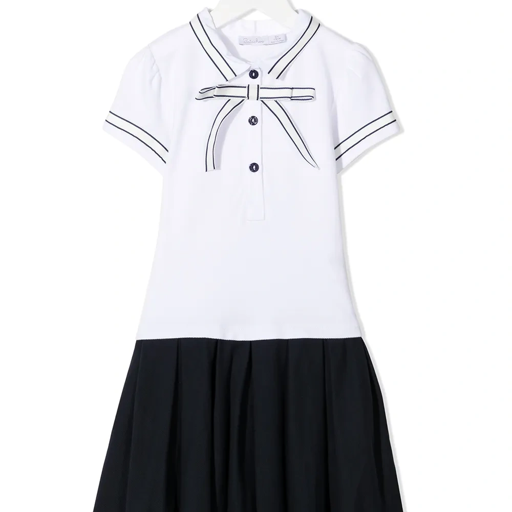 Платье поло с бантом