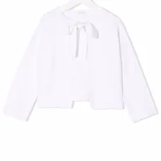 Кардиган тонкой вязки с бантом