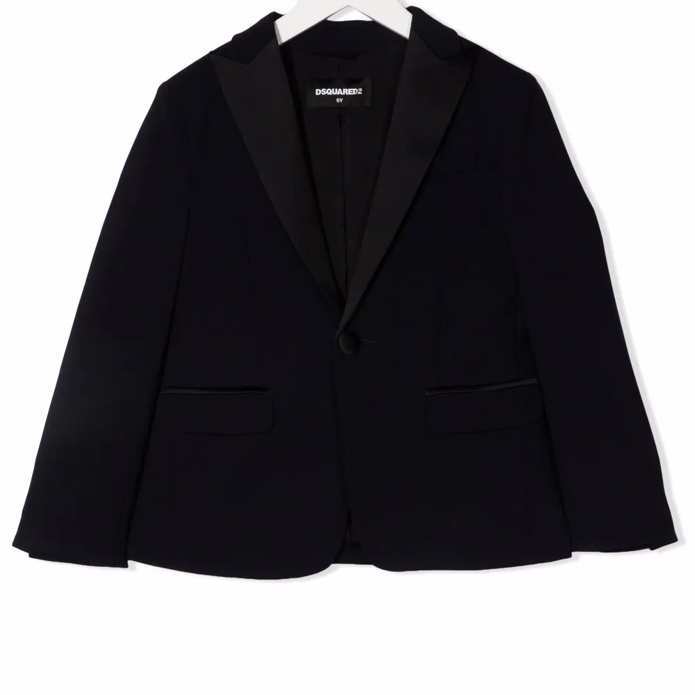 Шерстяной однобортный блейзер