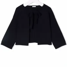 Кардиган тонкой вязки с бантом