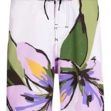 Плавки-шорты с цветочным принтом