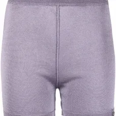 Трикотажные шорты с эффектом металлик Трикотажные шорты с эффектом металлик