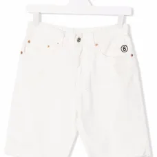 Джинсовые шорты с вышитым логотипом