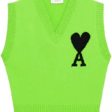 Трикотажный жилет с монограммой Ami de Coeur