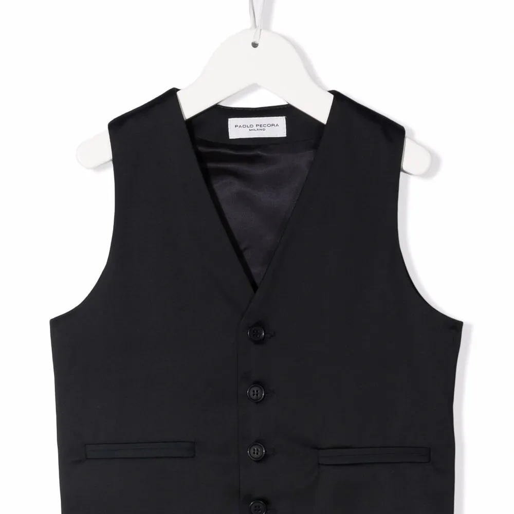 Однобортный жилет с V-образным вырезом