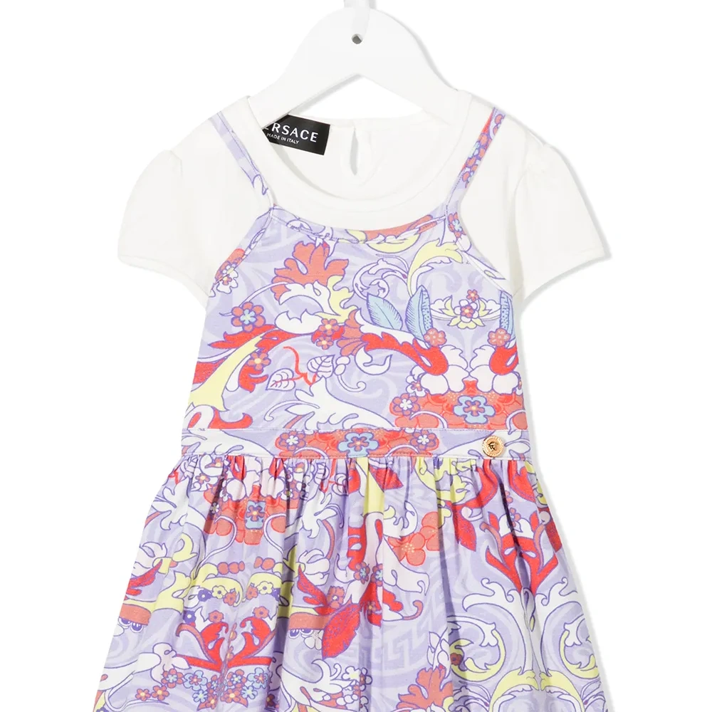 Платье-футболка с цветочным принтом