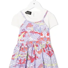 Платье-футболка с цветочным принтом