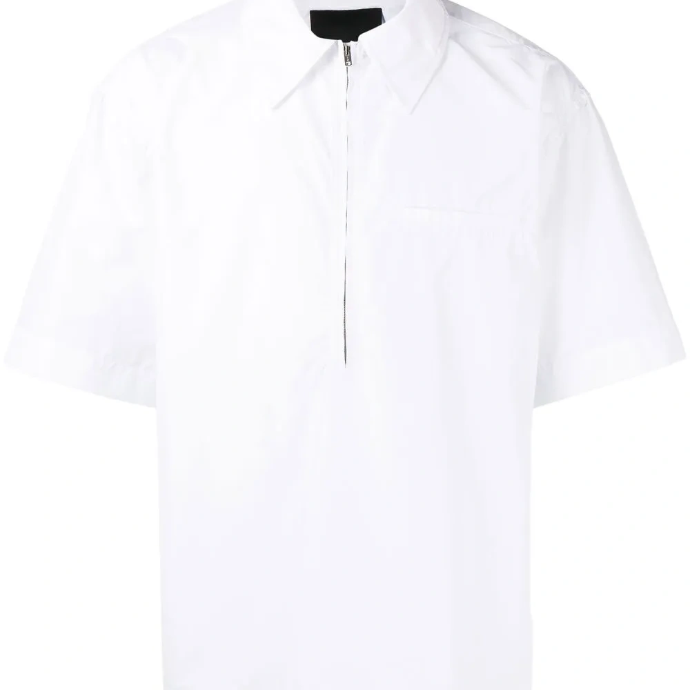 Рубашка поло с воротником на молнии