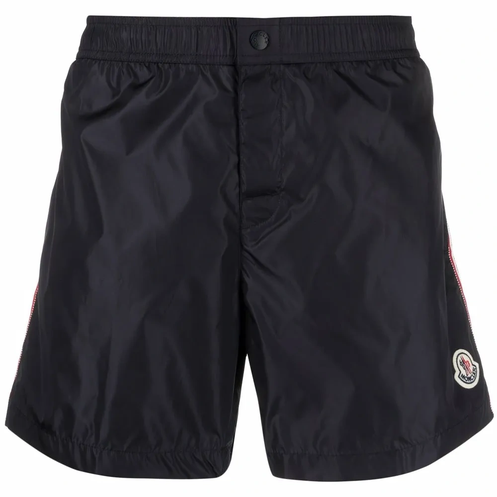 Плавки-шорты с нашивкой-логотипом