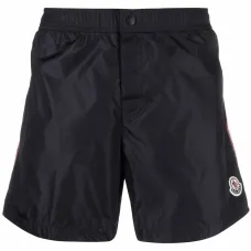 Плавки-шорты с нашивкой-логотипом