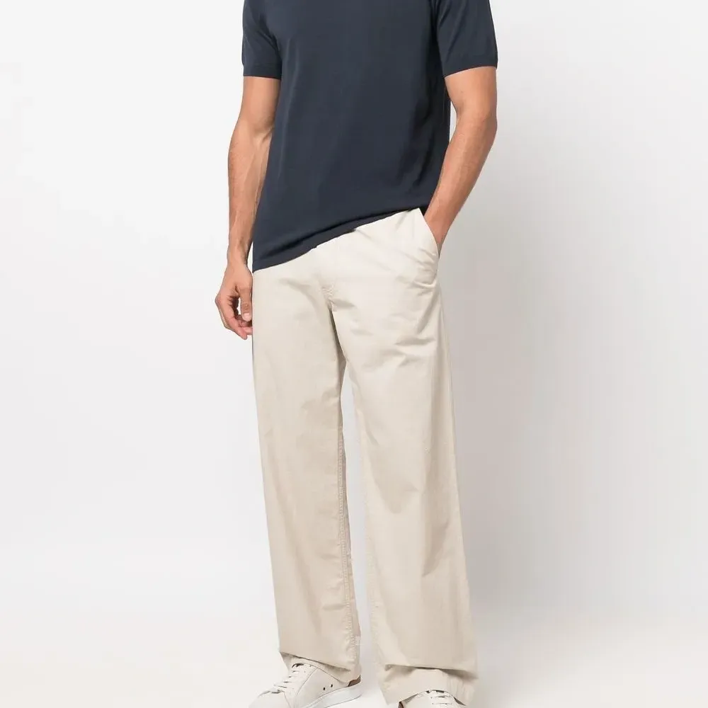 Толстовка с круглым вырезом в рубчик