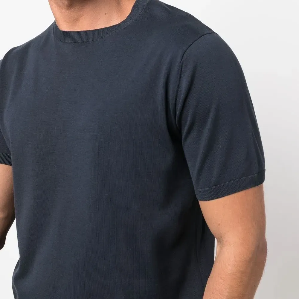 Толстовка с круглым вырезом в рубчик