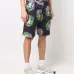 Шорты прямого кроя с графичным принтом