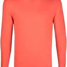 Джемпер с отделкой в рубчик