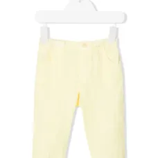 Льняные брюки прямого кроя