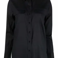 Шелковая рубашка с длинными рукавами Шелковая рубашка с длинными рукавами