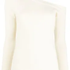 Кашемировый джемпер на одно плечо Кашемировый джемпер на одно плечо