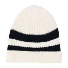 Кашемировая шапка бини Bibi в полоску Кашемировая шапка бини Bibi в полоску