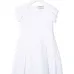 Плиссированное платье с короткими рукавами