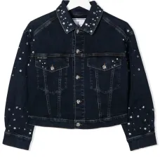 Джинсовая куртка с кристаллами Джинсовая куртка с кристаллами