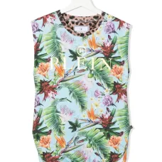 Платье с цветочным принтом