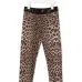 Легинсы с леопардовым принтом и логотипом