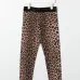 Легинсы с леопардовым принтом и логотипом