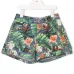 Шорты с заклепками и цветочным принтом