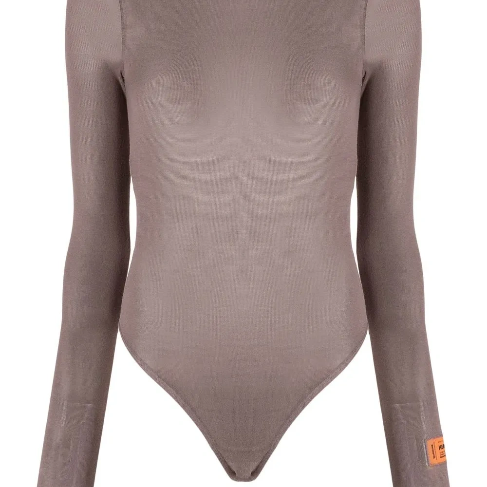 Топ с длинными рукавами и нашивкой-логотипом