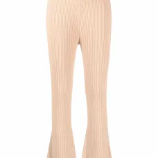 Трикотажные брюки в рубчик