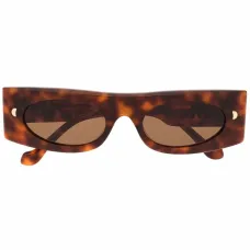 Солнцезащитные очки в прямоугольной оправе черепаховой расцветки