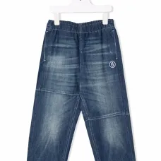 Прямые джинсы с вышивкой