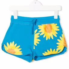 Шорты с кулиской и цветочным принтом