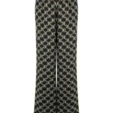 Широкие брюки с монограммой