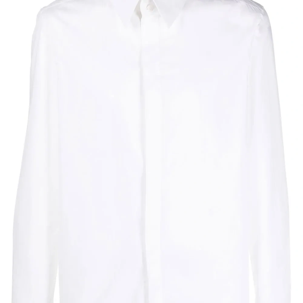 Поплиновая рубашка на пуговицах